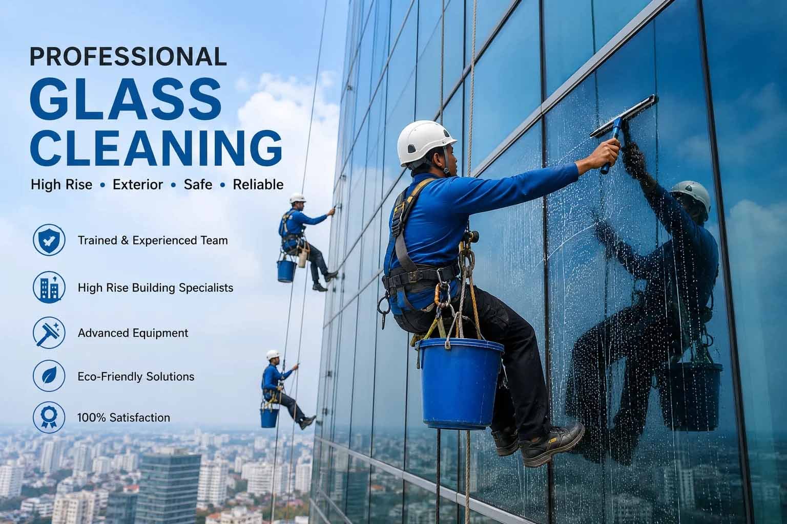 Glass Cleaning Service in Dhaka — High-Rise & Facade Experts