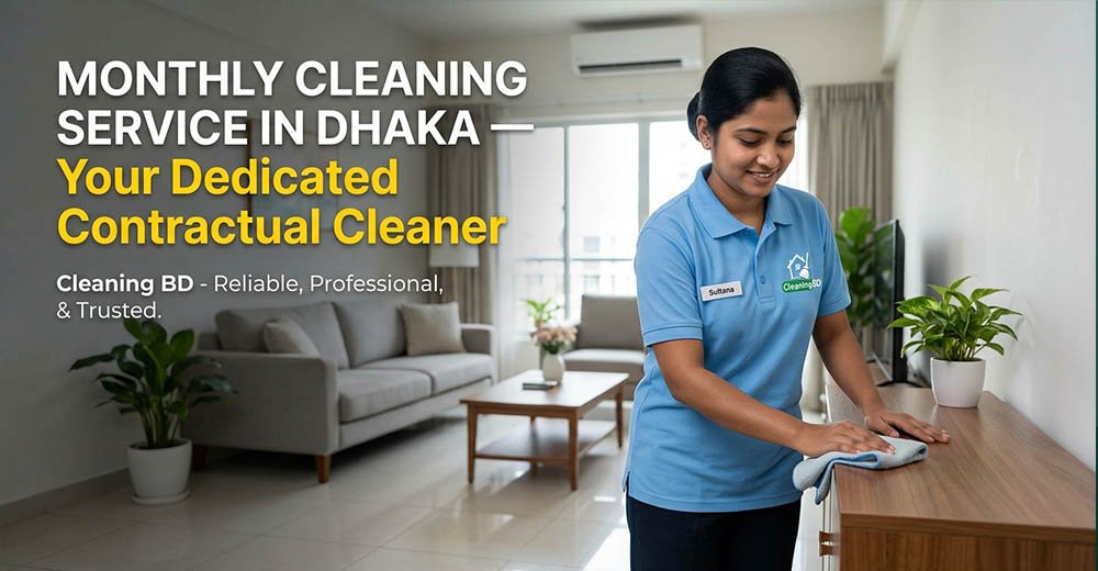 Monthly Cleaning Service in Dhaka — Your Dedicated Contractual Cleaner