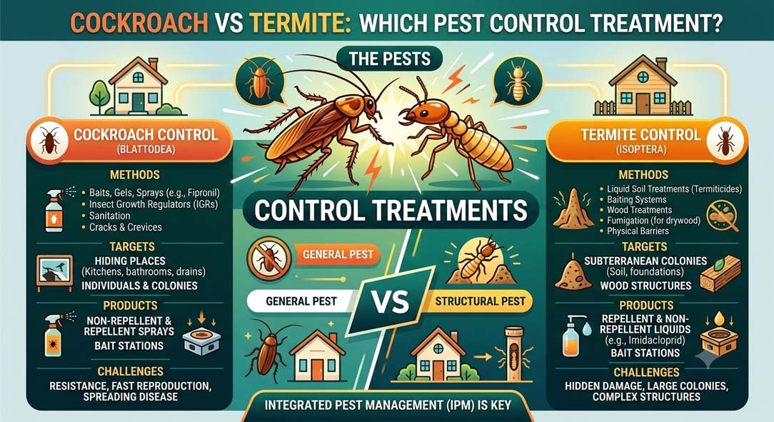 Cockroach vs Termite: Which Pest Control Treatment Do You Need? | CleaningBD