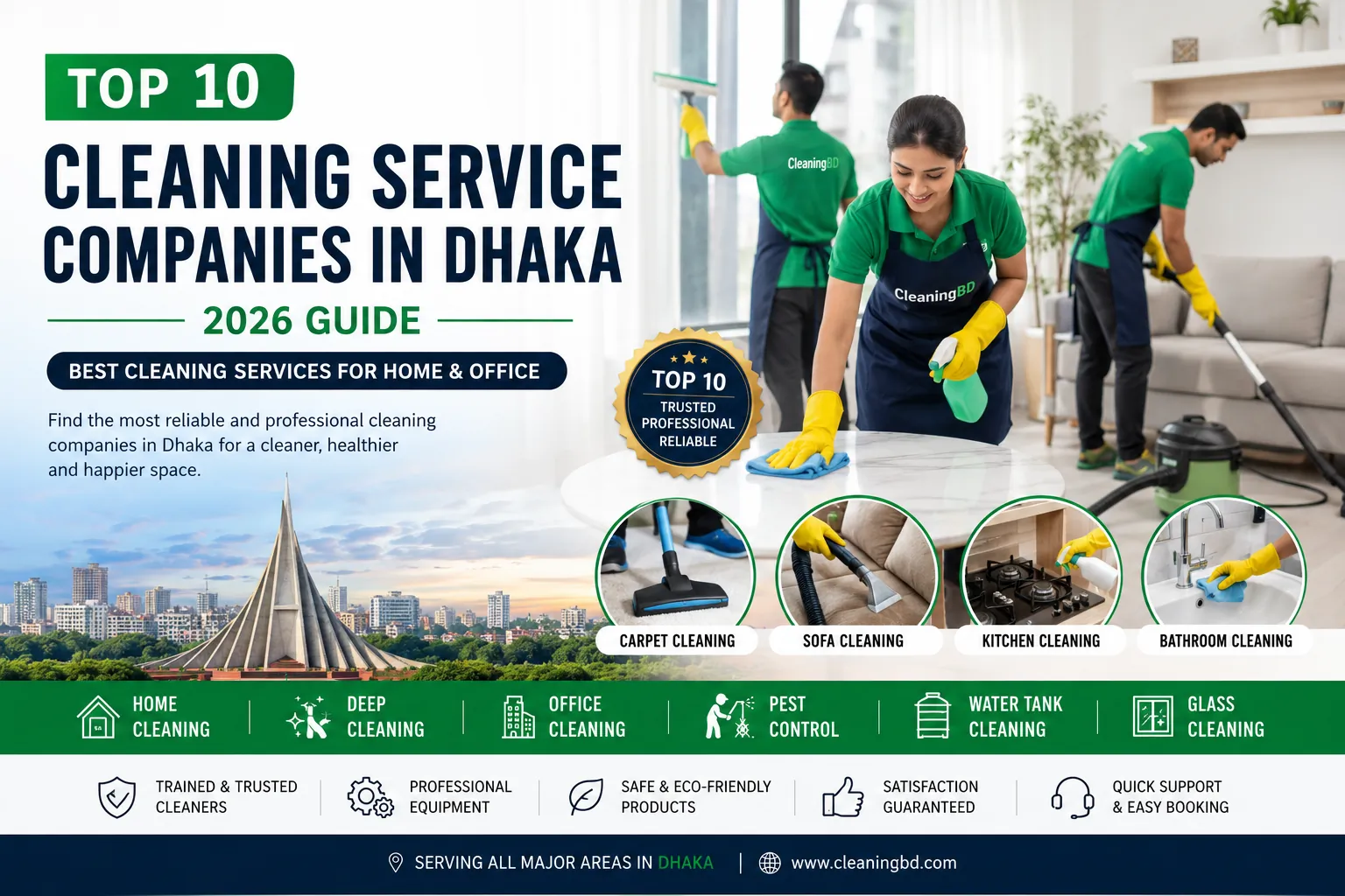 Top 10 Cleaning Service Companies in Dhaka, Bangladesh – 2026 Guide