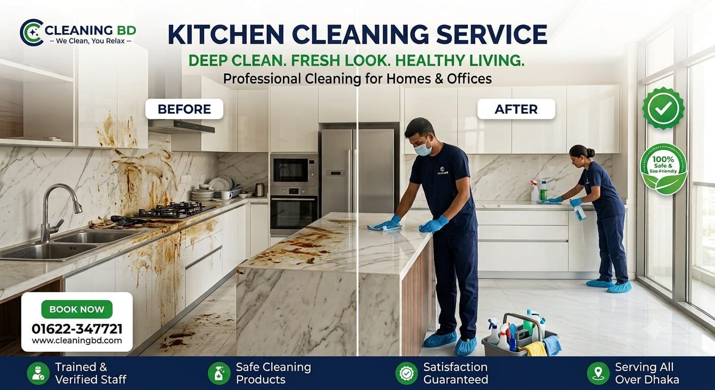 Kitchen Cleaning service by CleaningBD in Dhaka