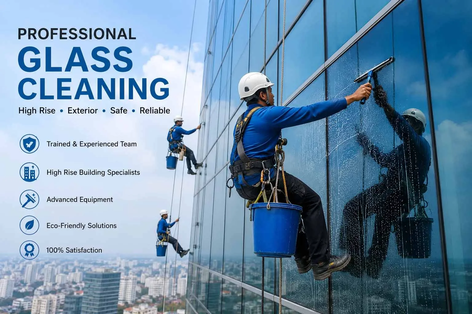 Glass Cleaning service by CleaningBD in Dhaka