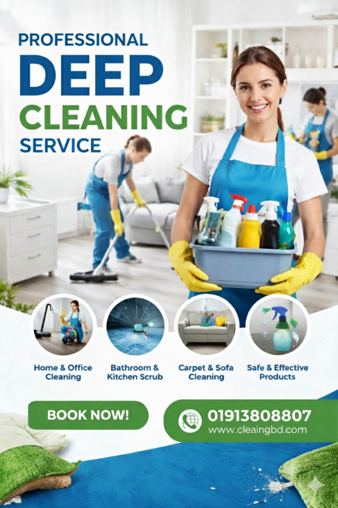 Home-Deep-Cleaning-Service for complete residential deep cleaning